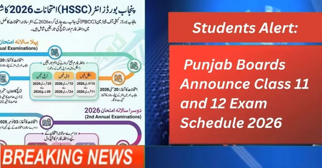 Punjab Boards Announce Class 11 and 12 Exam Schedule 2026