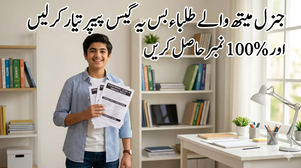 General Math 10th Class Guess Papers